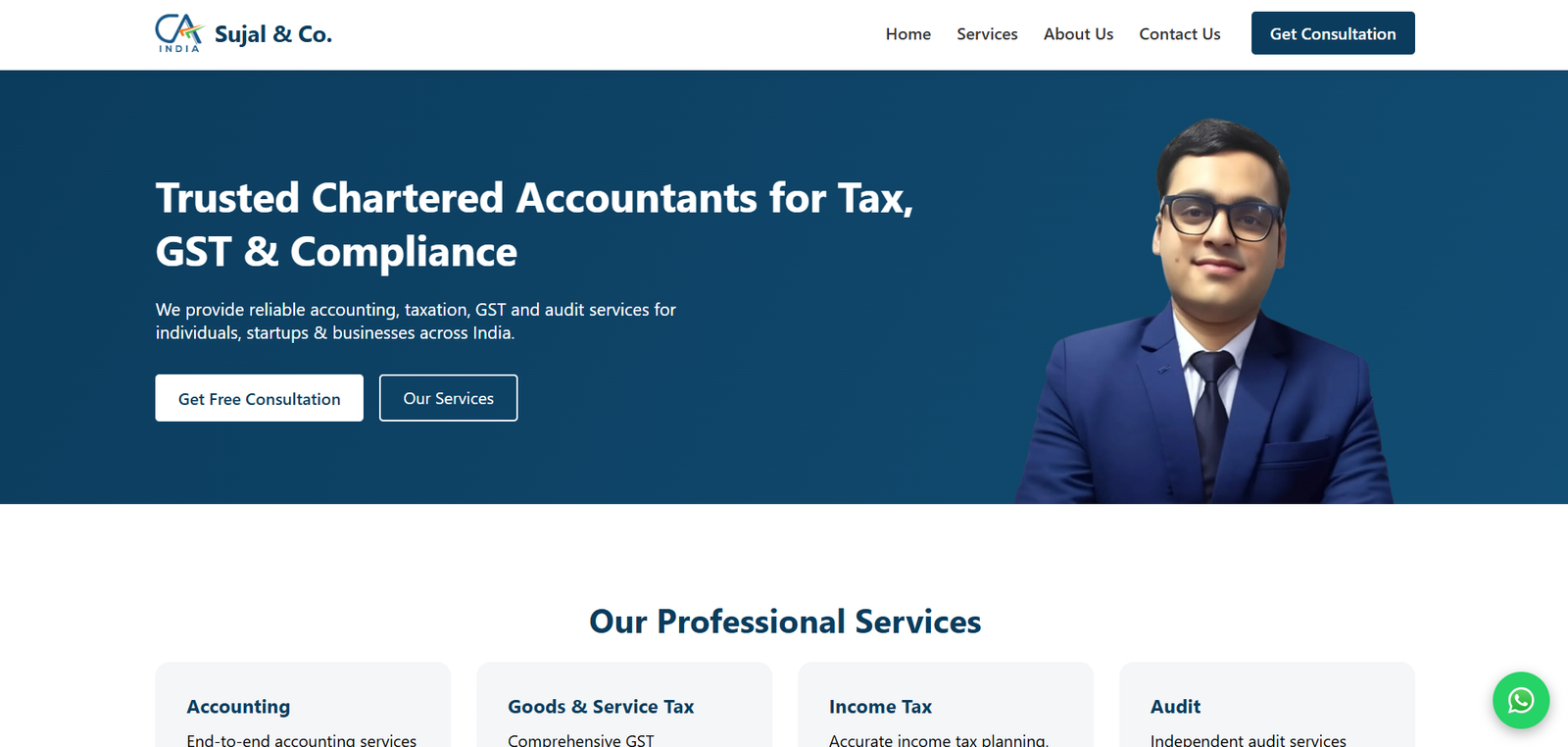 CA Firm Website 2