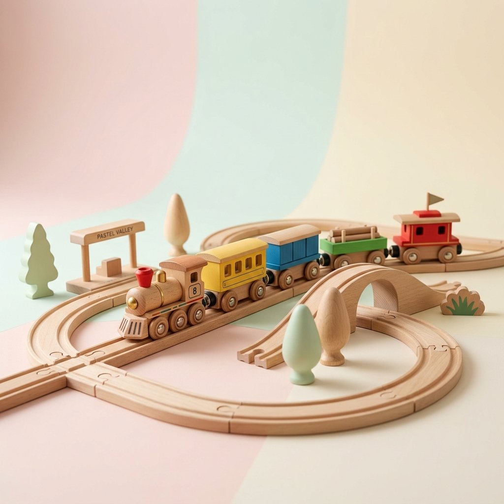Classic Wooden Train Set